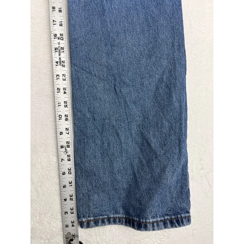 Levis 517 Mens 36x34 Bootcut Jeans Blue Denim Medium Grungy Wash Vintage Style